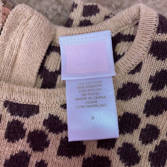Janie and Jack leopard dress. 3T in good condition. - Picture 3 of 3